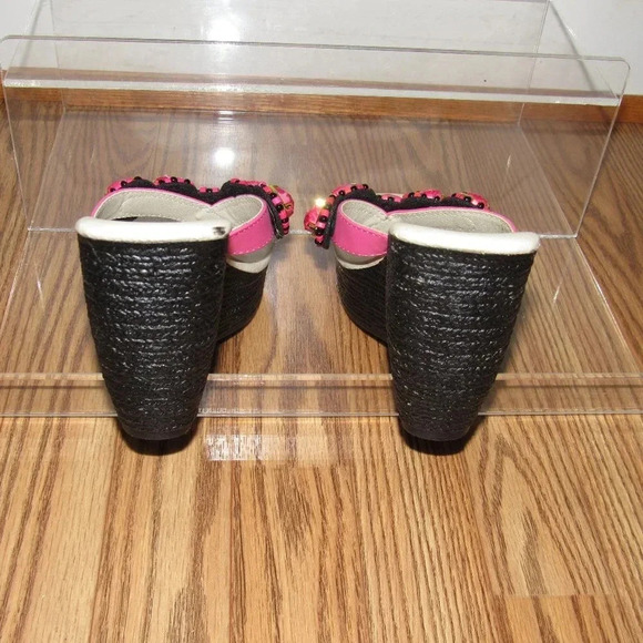 DOLCE by Mojo Moxy Pink Slip-On Wedge Sandals 6.5M - Picture 3 of 6